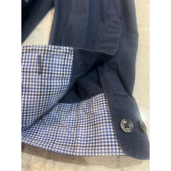Men’s Blue Button Up - Picture 3 of 4